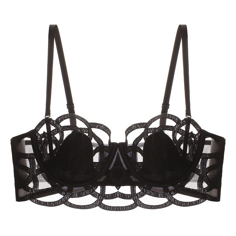 Cotton Bra Everyday - ชุดชั้นในเซ็กซี่ของผู้หญิงบราผู้หญิงผ้าฝ้ายบางกลวงออกหูถ้วยนุ่มระบายอากาศได้ชุดชั้นในลายลูกไม้ขนาดใหญ่ทุกวัน