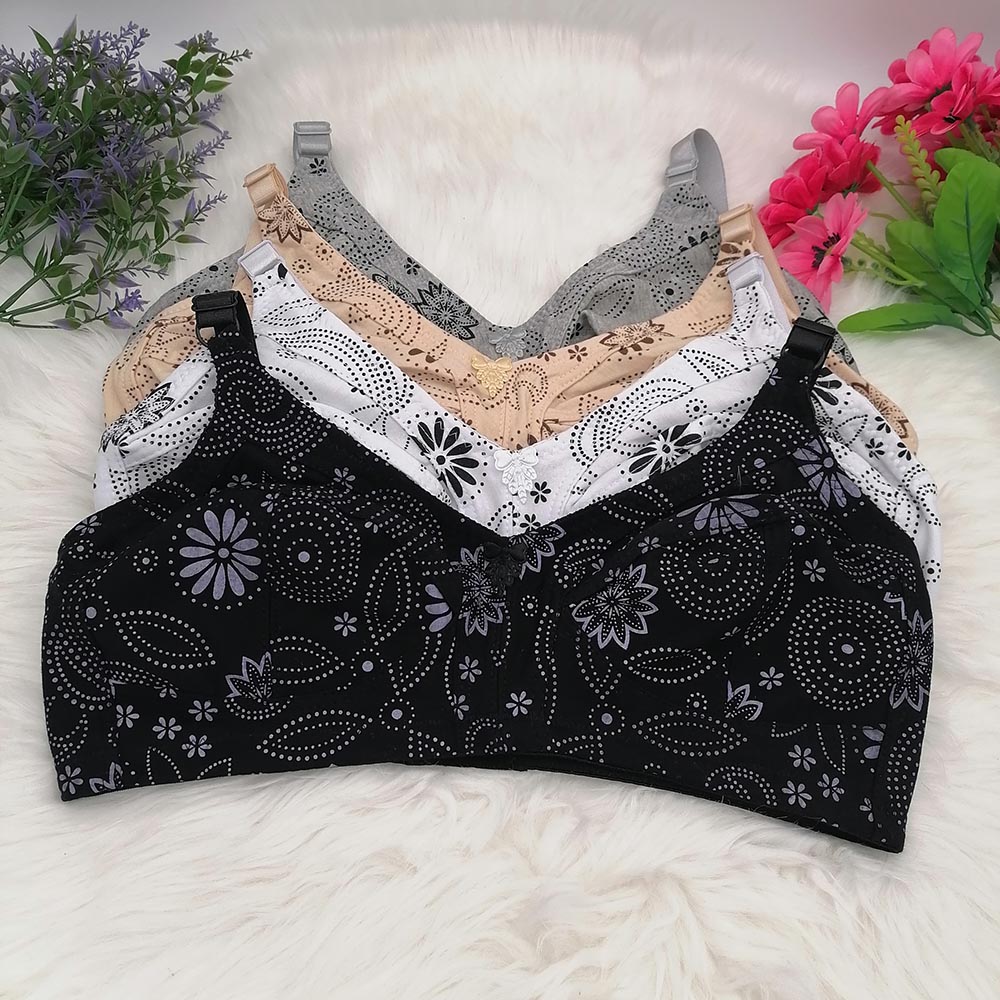 Cotton Bra Everyday - ผู้หญิงถ้วยใหญ่ไร้สาย Bra ผ้าฝ้ายชุดชั้นในนุ่มสบายทุกวัน 54F 52F 50F