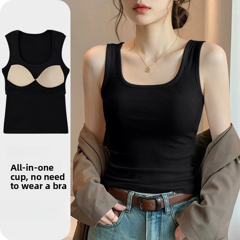 T Shirt Bra Seamless - เสื้อกล้ามบราไร้ตะเข็บแบบใหม่สำหรับผู้หญิง บราสำหรับเล่นกีฬาและเสื้อแขนกุดสำหรับฤดูร้อน เสื้อกั๊กออกกำลังกายระบายอากาศพร้อมเสื้อยืดในตัว