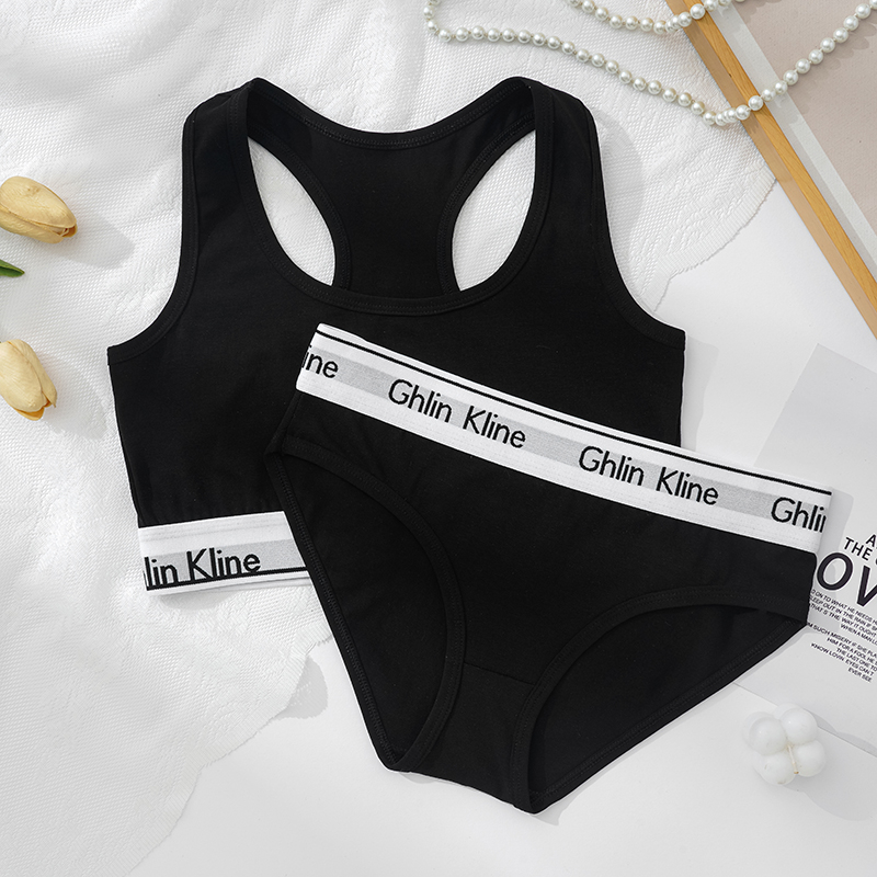 2PCS Ghlin Kline ชุดชั้นในชุดส - Cotton Bra Everyday บทวิจารณ์และราคา